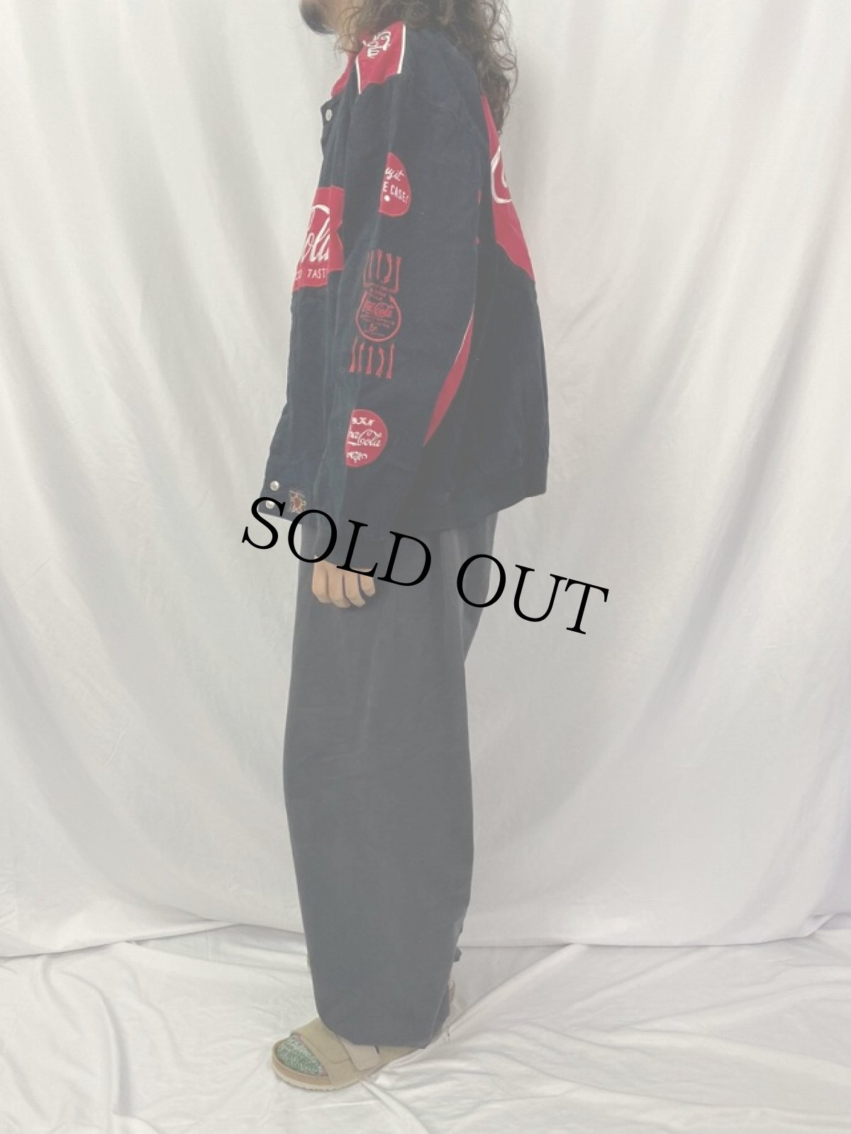 画像3: JEFF HAMILTON "Coca Cola" レーシングジャケット XL (3)