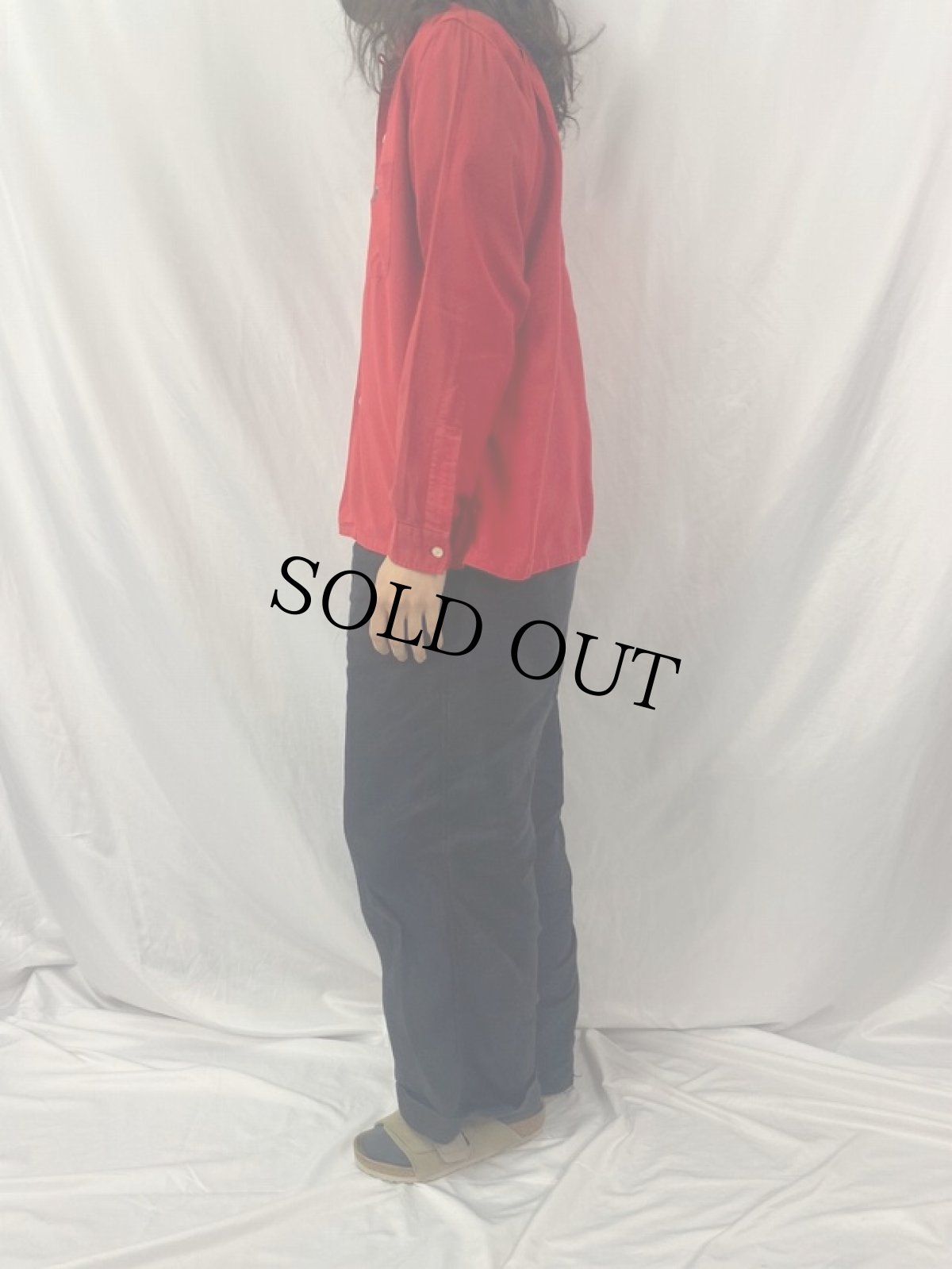 画像3: 60's DONEGAL 楽器刺繍 コットンオープンカラーシャツ M (3)