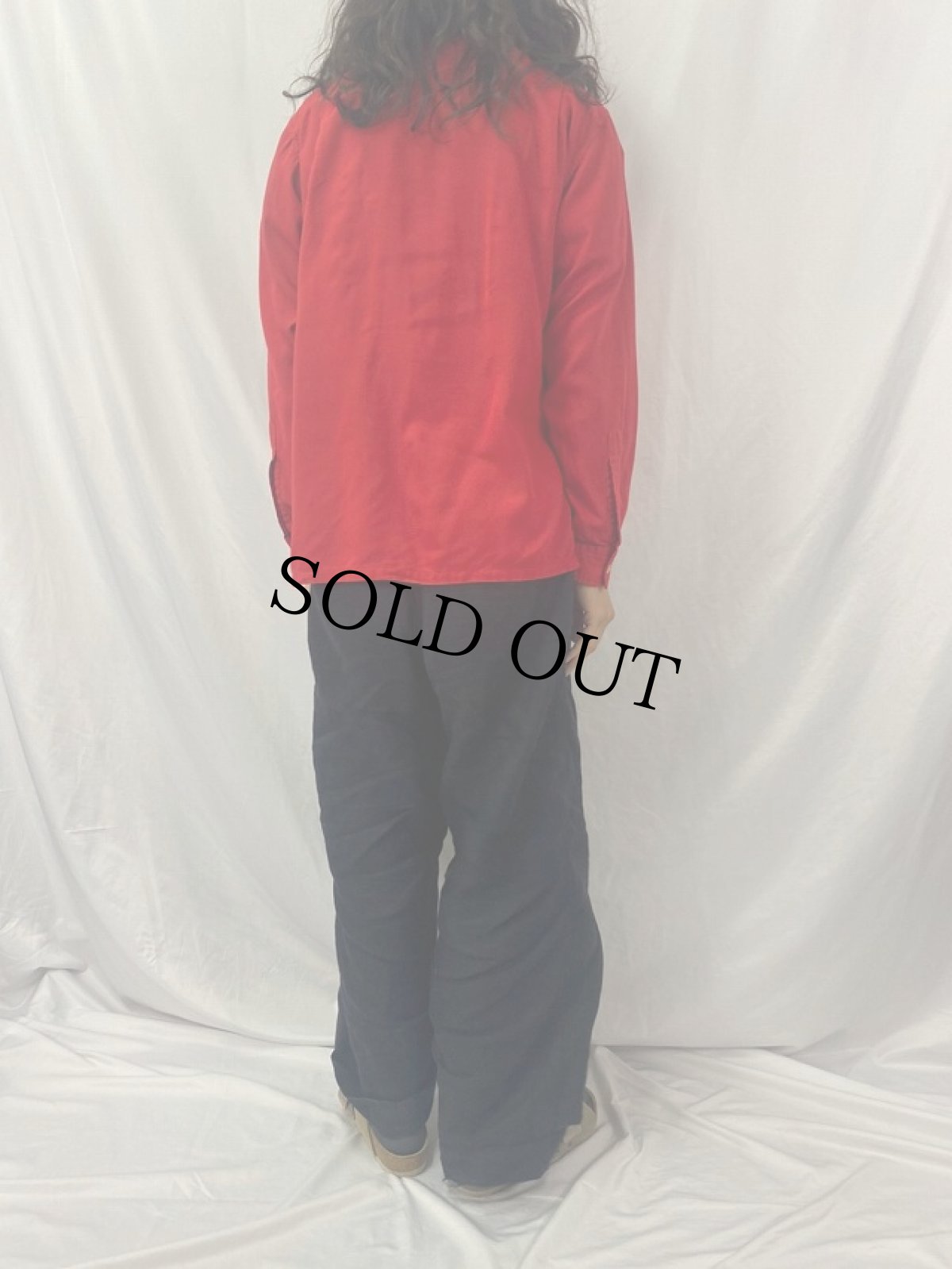 画像4: 60's DONEGAL 楽器刺繍 コットンオープンカラーシャツ M (4)