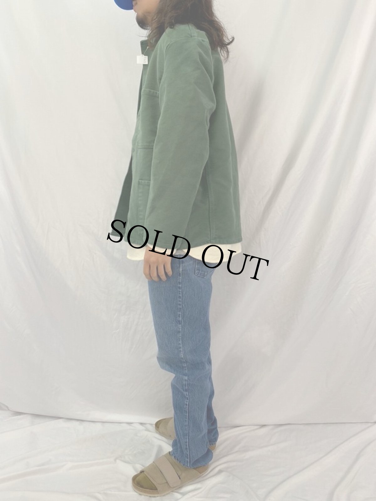 画像3: 60's EURO rofa モールスキン カバーオール (3)