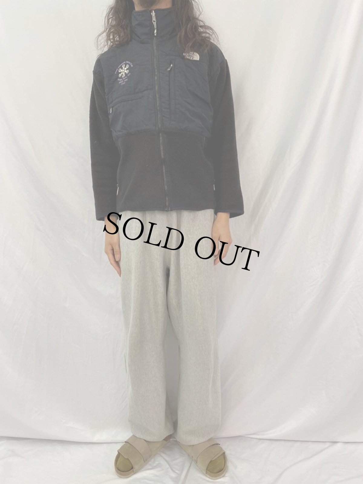 画像2: 90's THE NORTH FACE USA製 刺繍入り デナリフリースジャケット M (2)