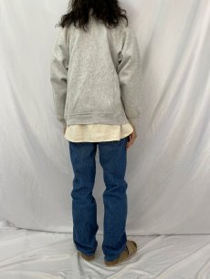 画像4: 90's Champion USA製 REVERSE WEAVE "Nortre Dame" ワッペン付き フルスナップスウェット L (4)