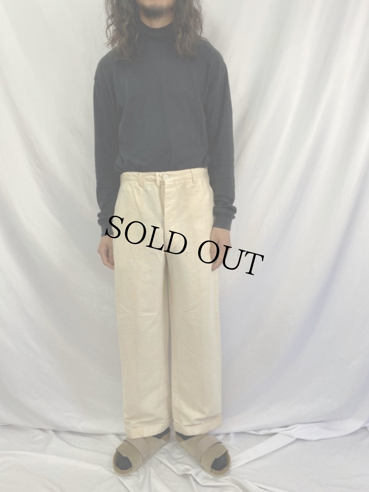 画像2: 40's Palm Beach ダックトラウザーズ W31 (2)