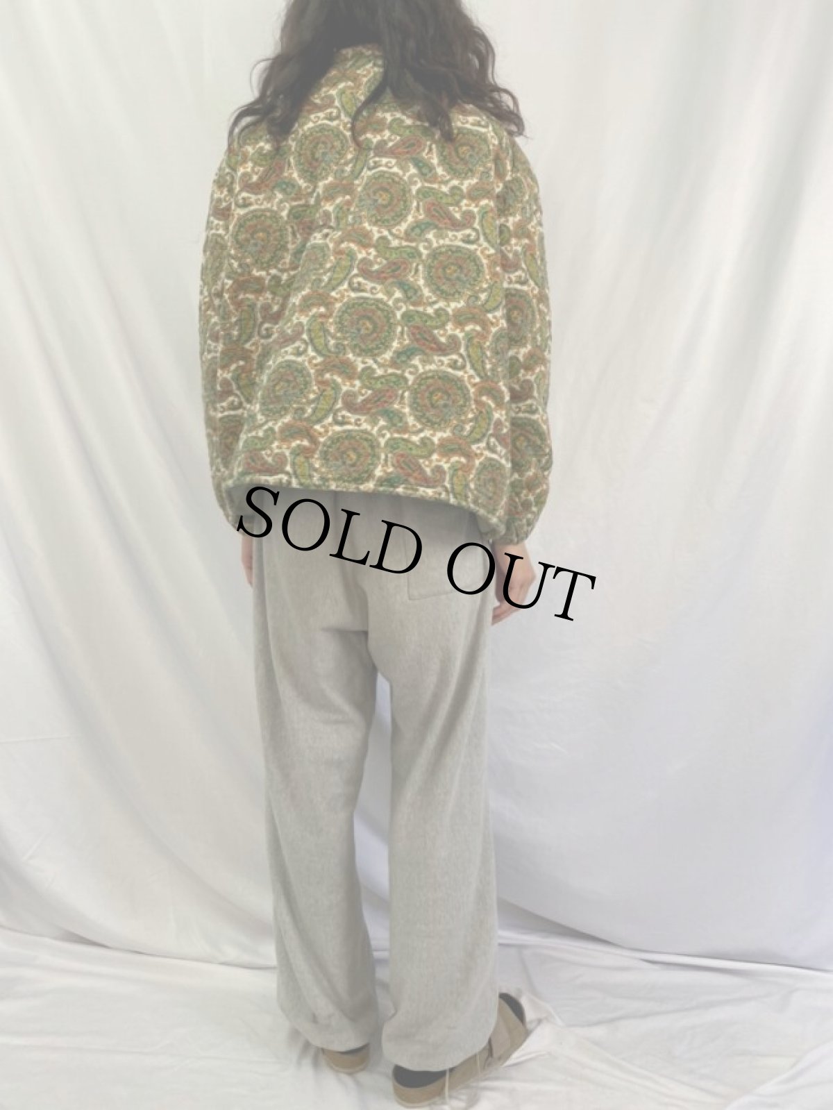 画像4: 60's ペイズリー柄 キルティングジャケット (4)