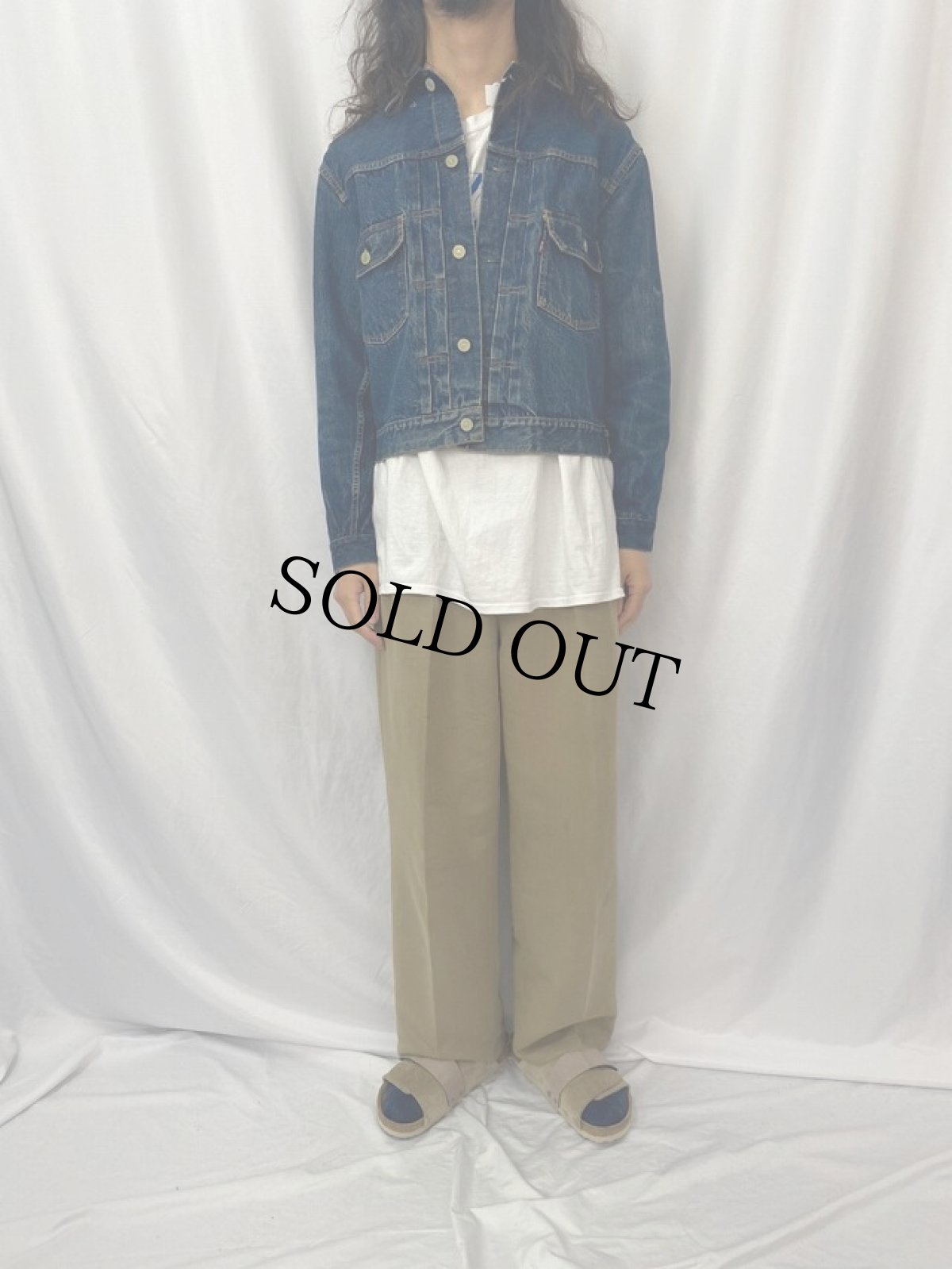 画像2: 50〜60's LEVI'S 507XX "ハギ付き" 2nd デニムジャケット (2)