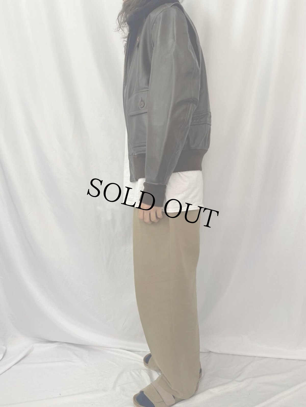 画像3: 80's USCG G-1 フライトジャケット (3)