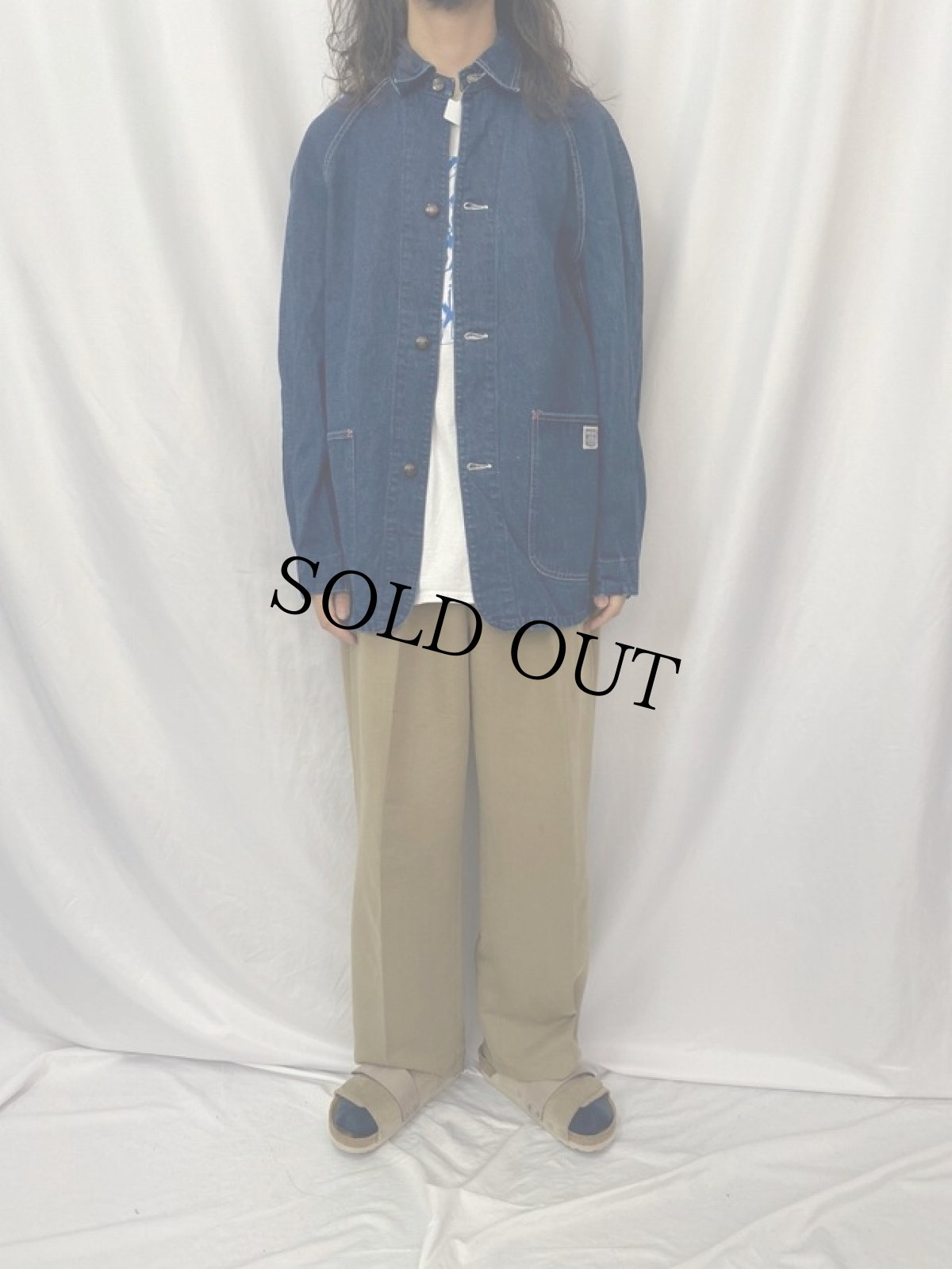 画像2: 40's PAY DAY デニムカバーオール (2)