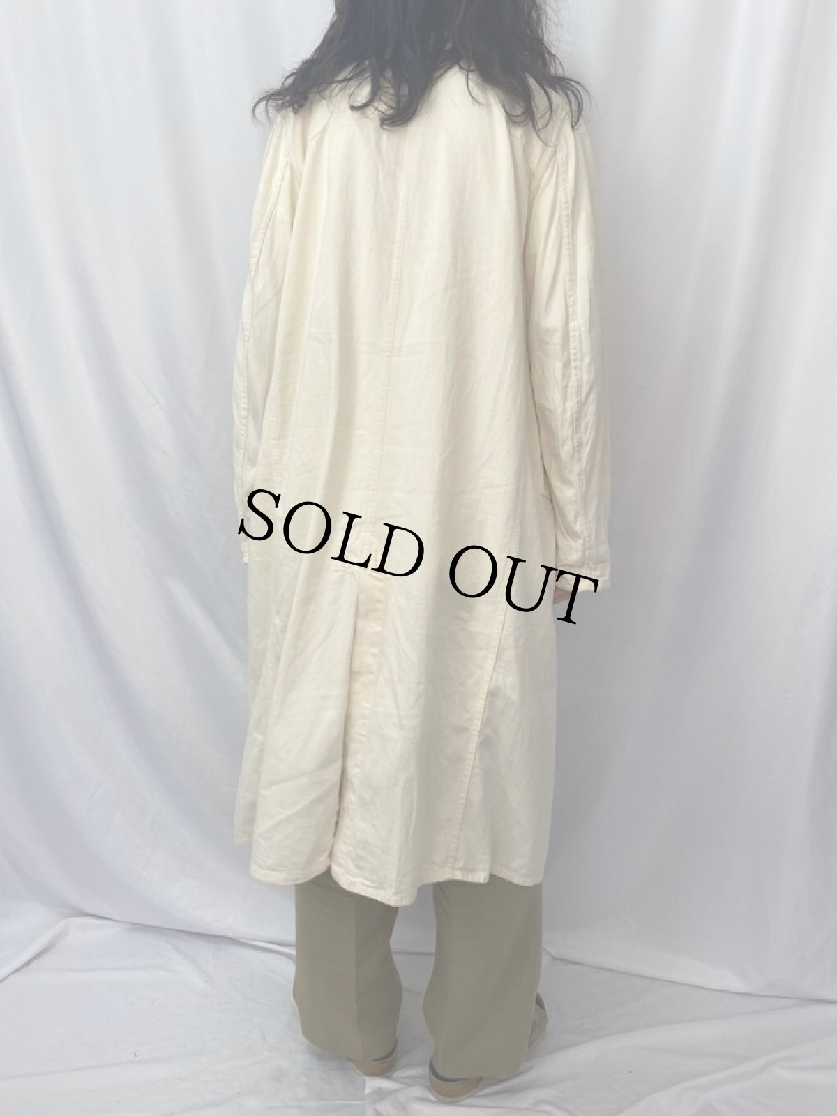 画像4: 30〜40's Rooster Brand コットンサテン エンジニアコート SIZE42 (4)