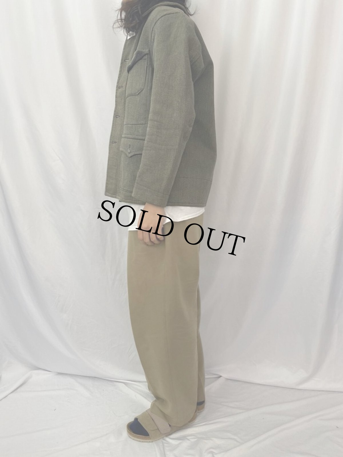 画像3: 50's Dumont-d'Urville 動物ボタン クティ ハンティングジャケット (3)