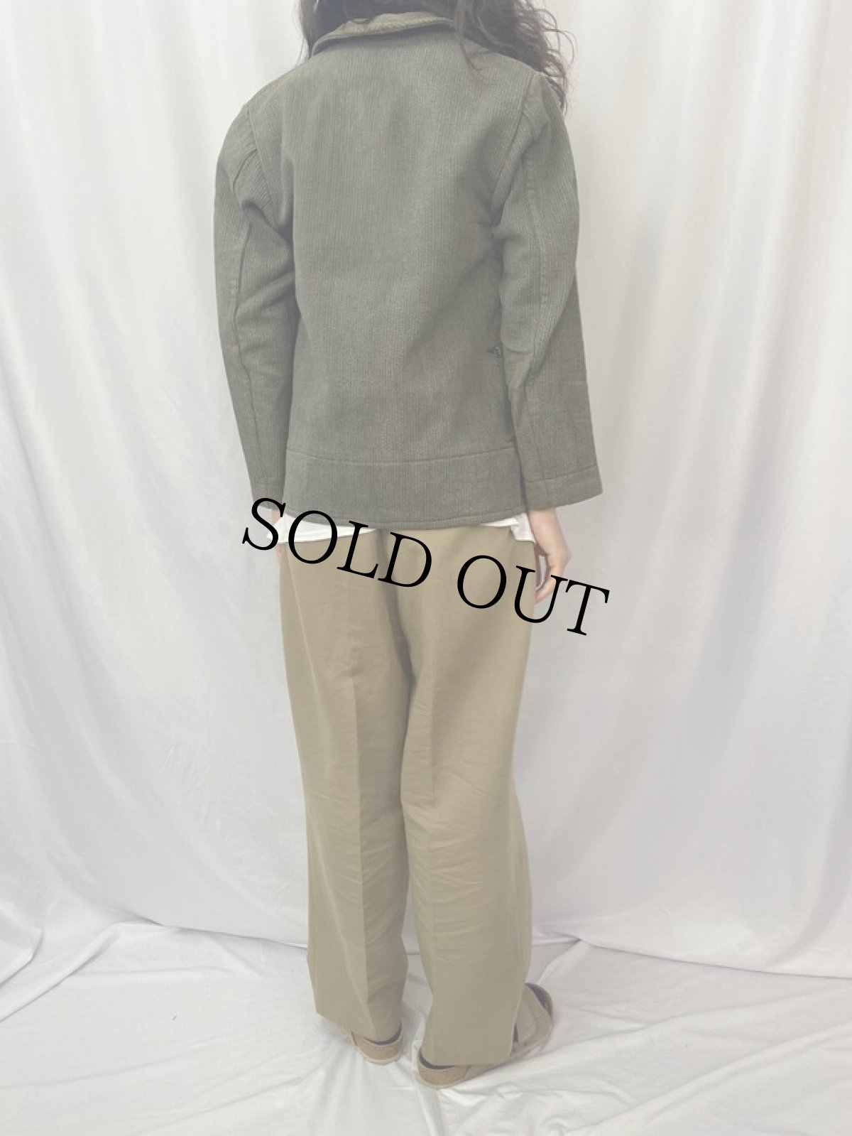 画像4: 50's Dumont-d'Urville 動物ボタン クティ ハンティングジャケット (4)