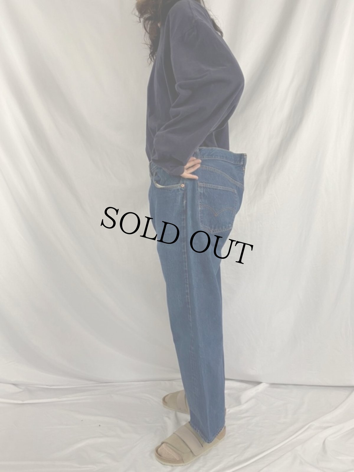 画像3: 70's LEVI'S 501 BIGE デニムパンツ W39 (3)