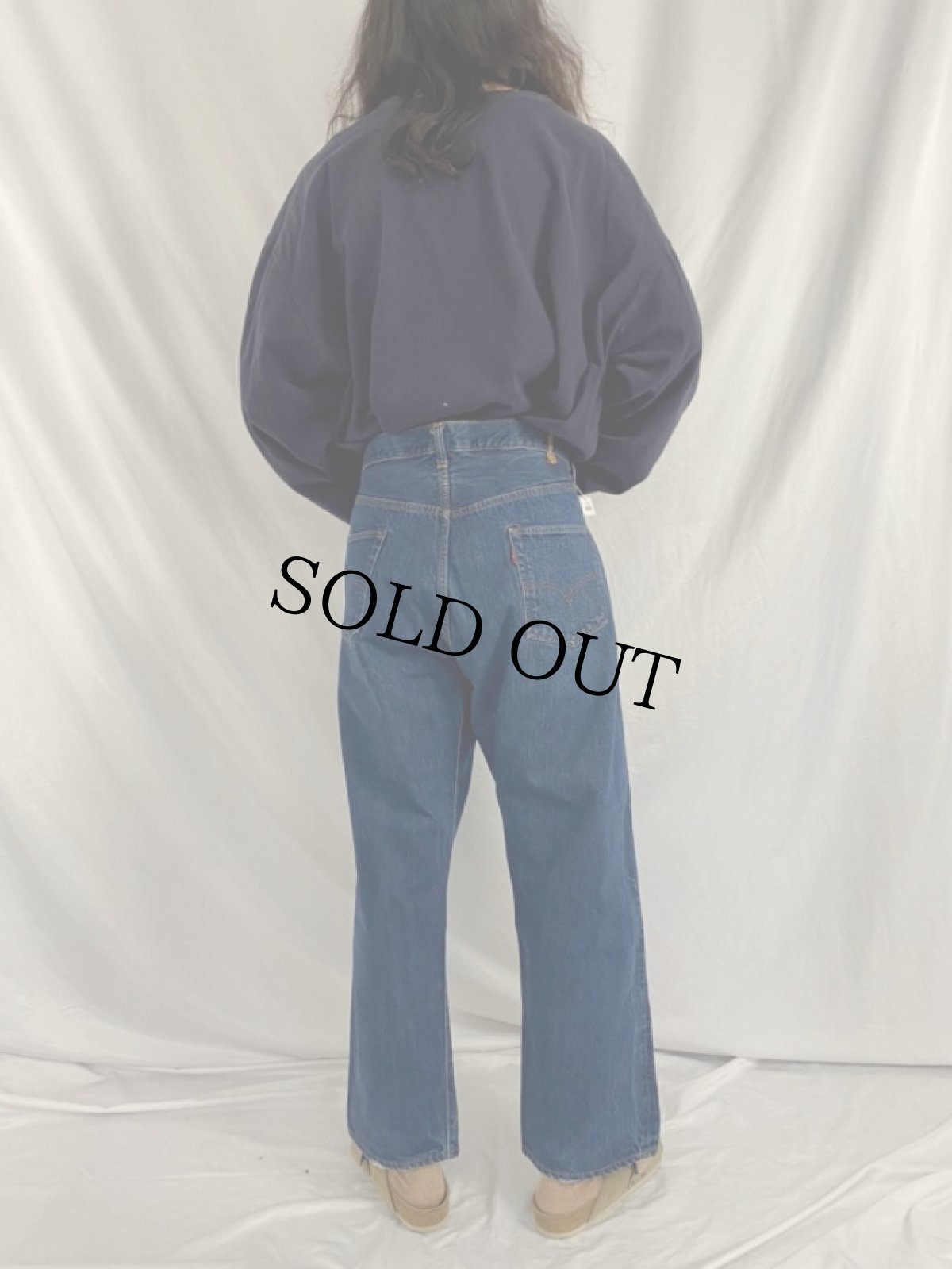 画像4: 70's LEVI'S 501 BIGE デニムパンツ W39 (4)