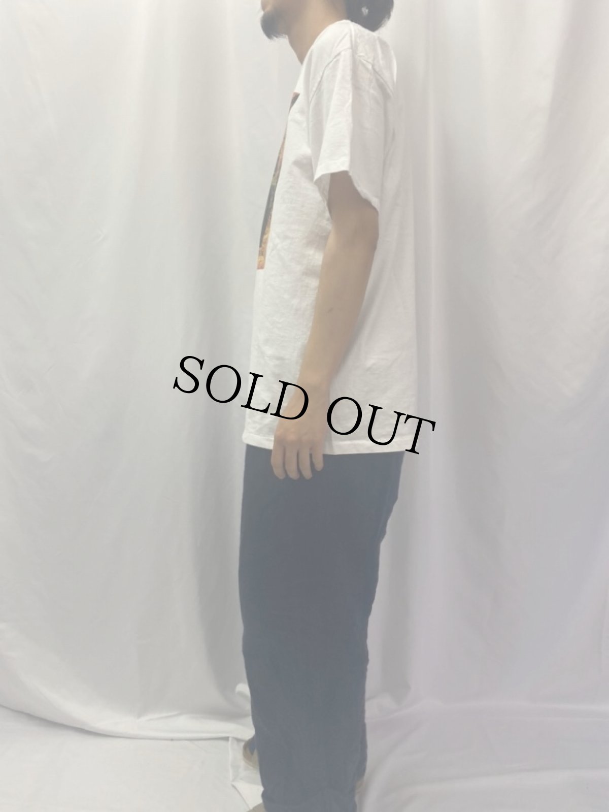 画像3: 90's US Robotics "モナ・リザ" パロディアートプリントTシャツ XL (3)