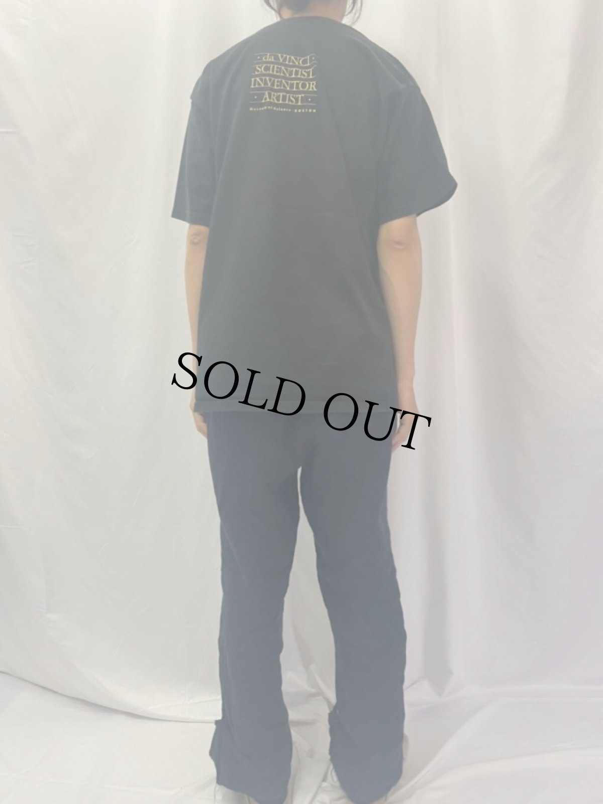 画像4: 90's Leonardo da Vinci USA製 "モナ・リザ" アートプリントTシャツ L (4)