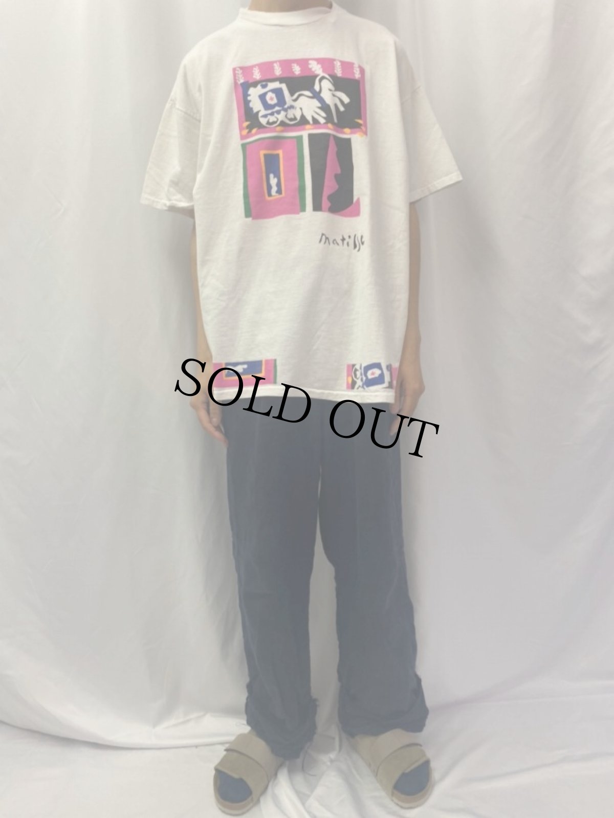 画像2: 90's Henri Matisse "JAZZ" アートプリントTシャツ (2)