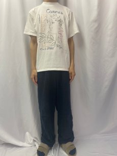 画像2: 2000's Jean Cocteau "Le Testament d'Orphée un Film" フランス人芸術家 アートプリントTシャツ L (2)