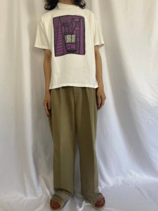 画像2: 90's USA製 アートプリントTシャツ L (2)