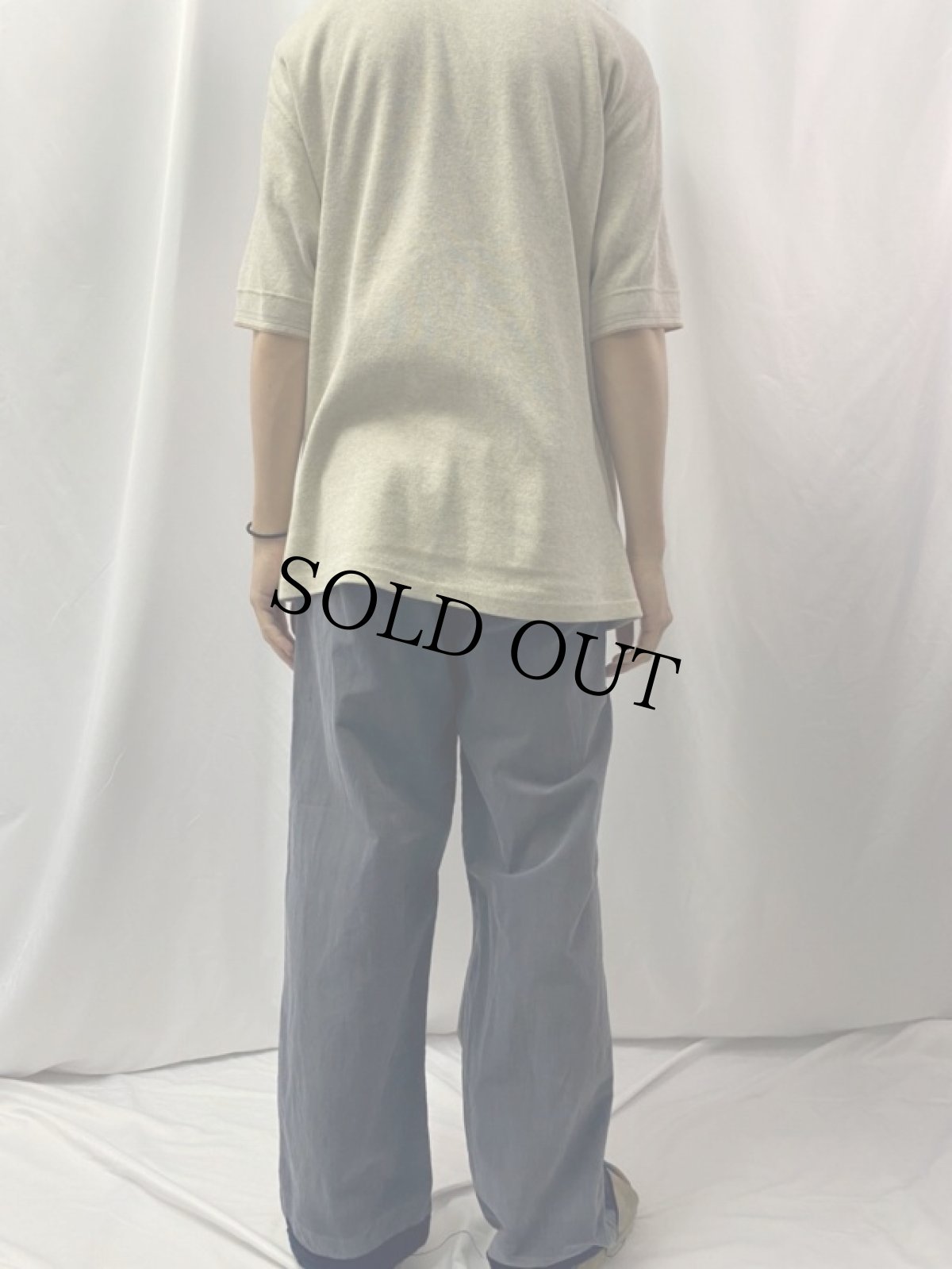 画像4: 40〜50's EURO フロントホック×サイドアジャスタベルト コットンワークパンツ (4)