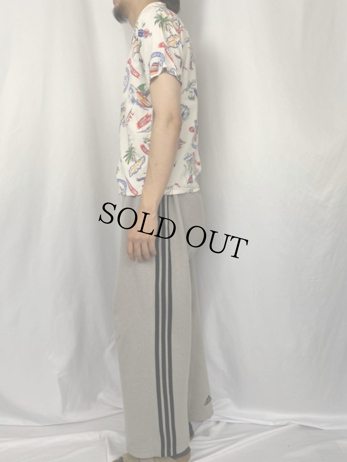 画像3: 60's Gilt Edge Sportswear "JAMAICA" オールオーバーパターン コットンレーヨンアロハシャツ M (3)