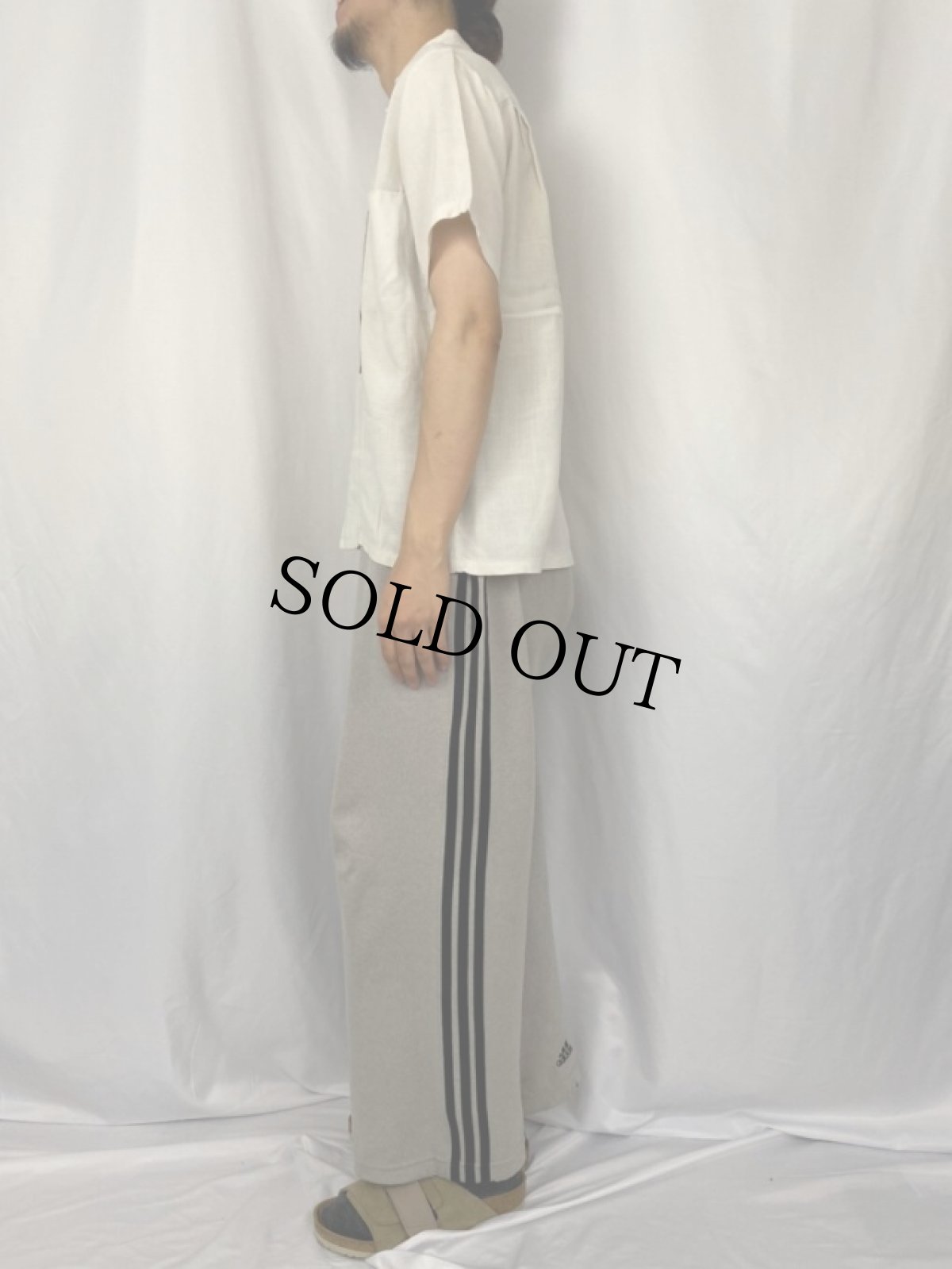 画像3: 60's McINERNY アロー柄 猫目ボタン アロハシャツ M (3)