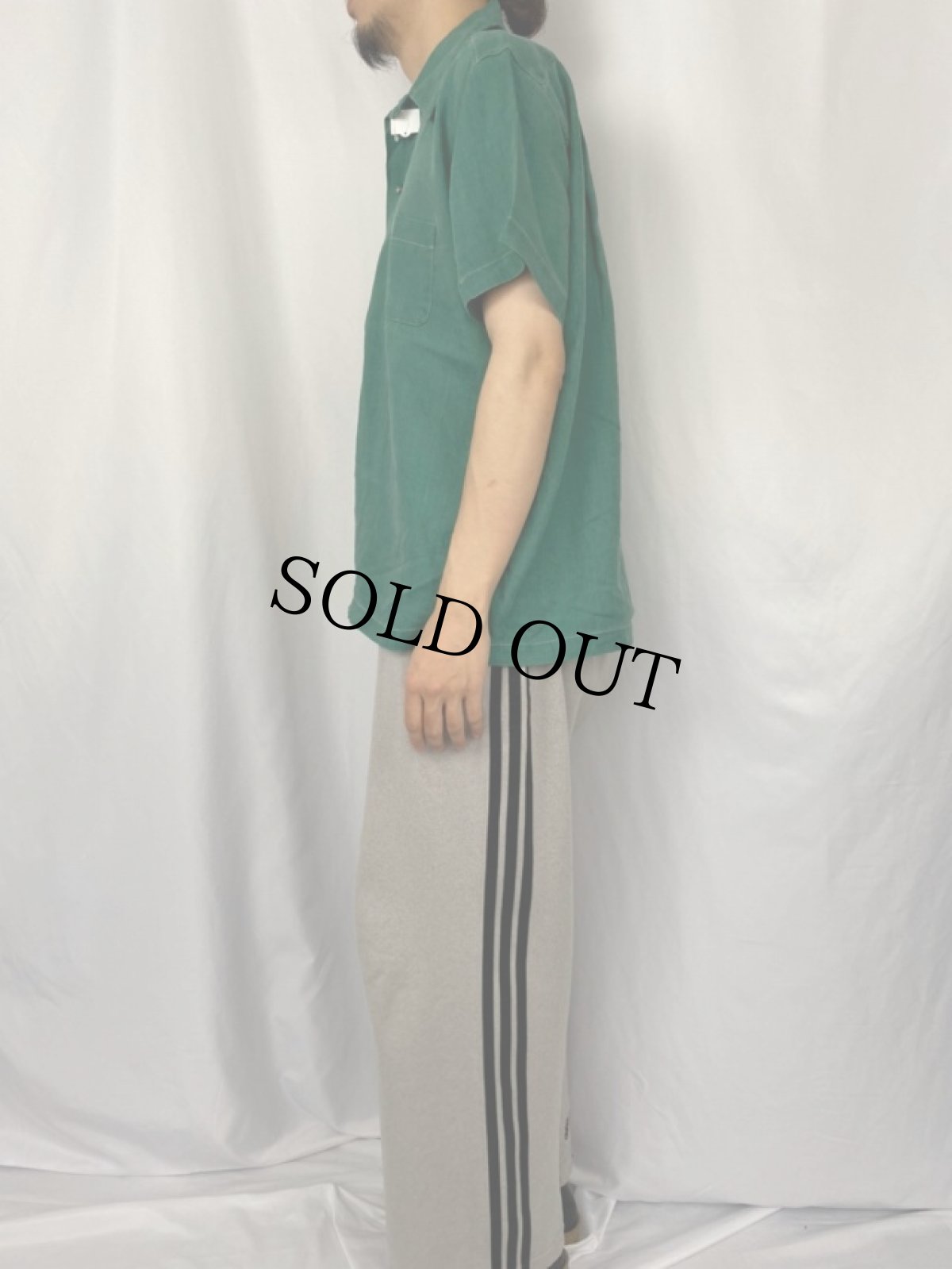 画像3: 40〜50's THE BERMUDA SHOP N.IRELAND製 リネンシャツ (3)