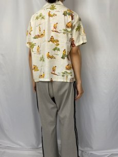 画像4: 50's Kihi Kihi Hawaii製 オールオーバーパターン アロハシャツ L (4)
