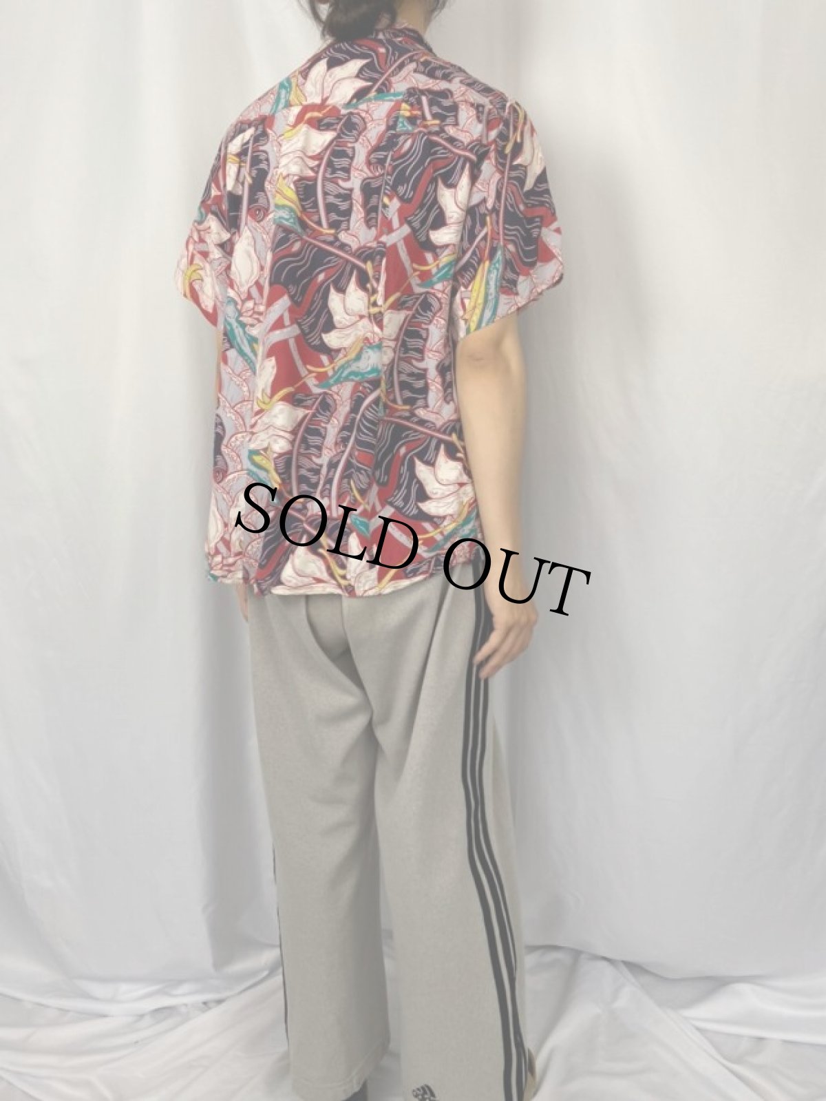 画像4: 50's Hawaiian Tops 総柄 レーヨンアロハシャツ (4)