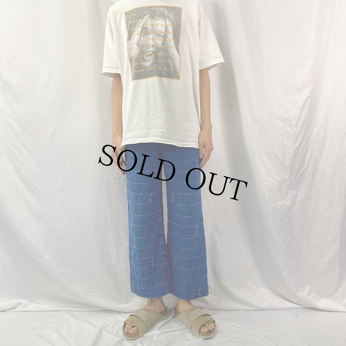 画像2: 70〜80's Maverick USA製 パッチワーク フレアデニムパンツ W29 (2)