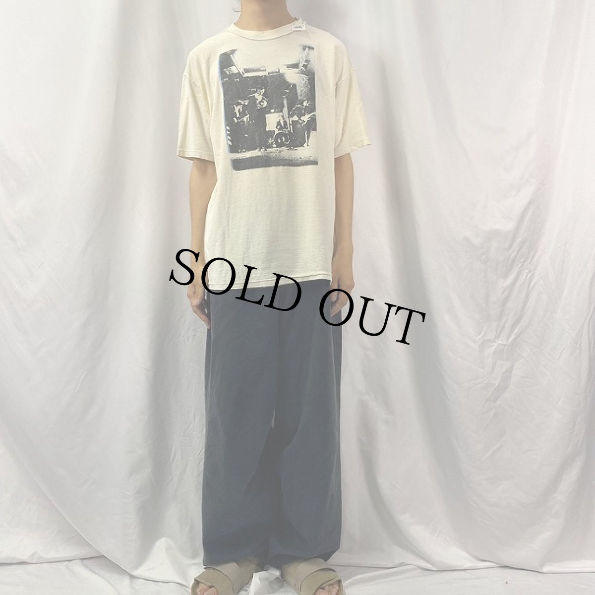 画像2: 80's R.E.M USA製 インサイドアウト バンドTシャツ XL (2)