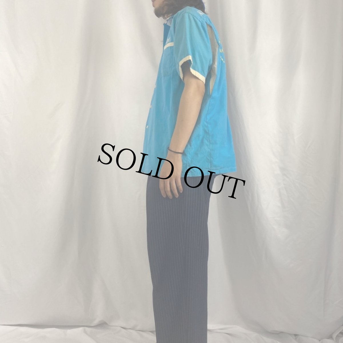 画像3: 60's "Bob×バブ FLEET TRAINING GROUP" スーベニアボーリングシャツ (3)