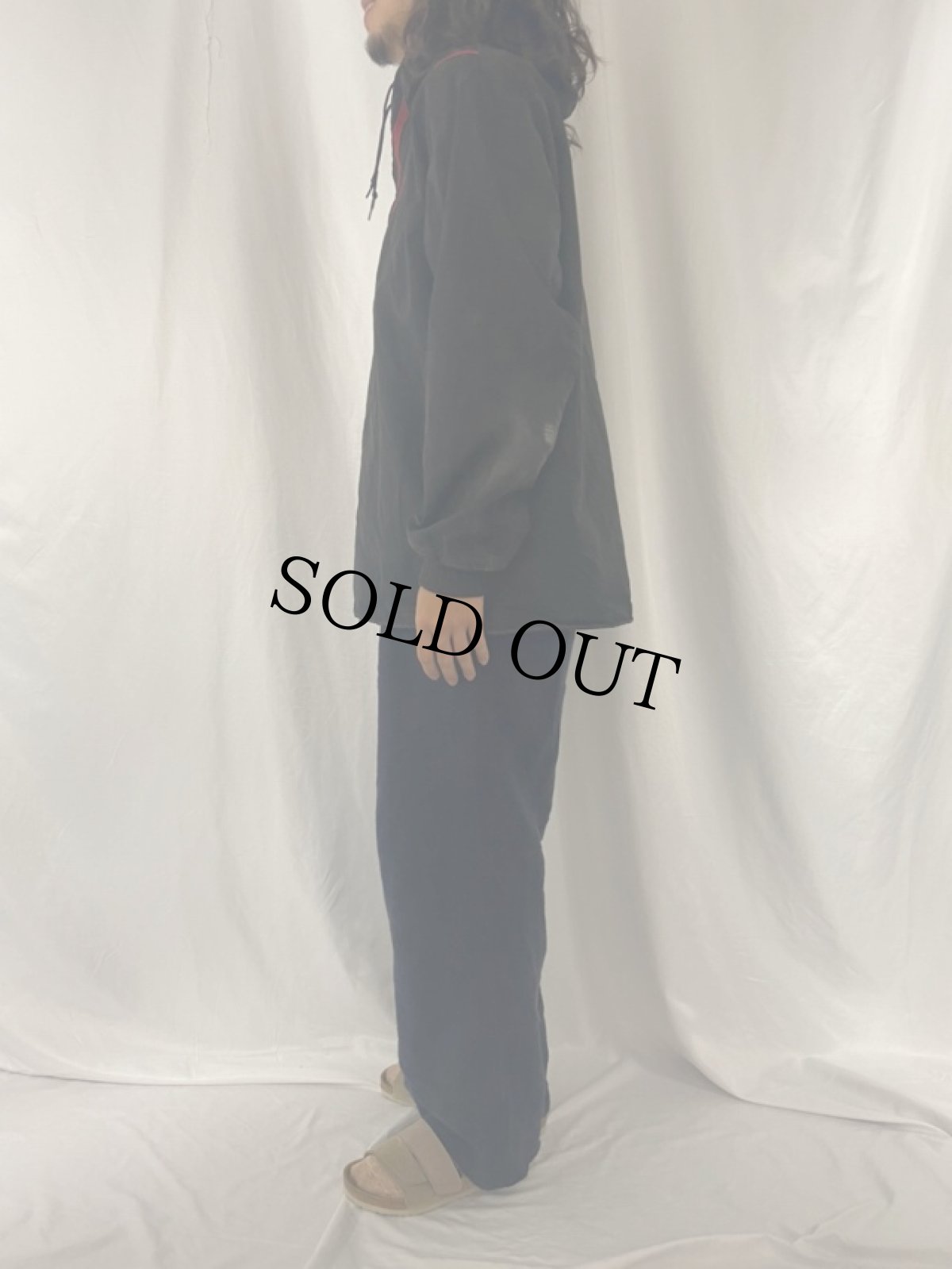 画像3: 40's ボーダーラインデザイン アノラックパーカー L (3)