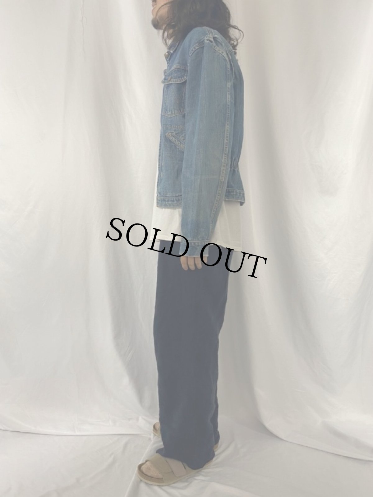 画像3: 60〜70's Wrangler 24MJZ USA製 デニムジップジャケット (3)