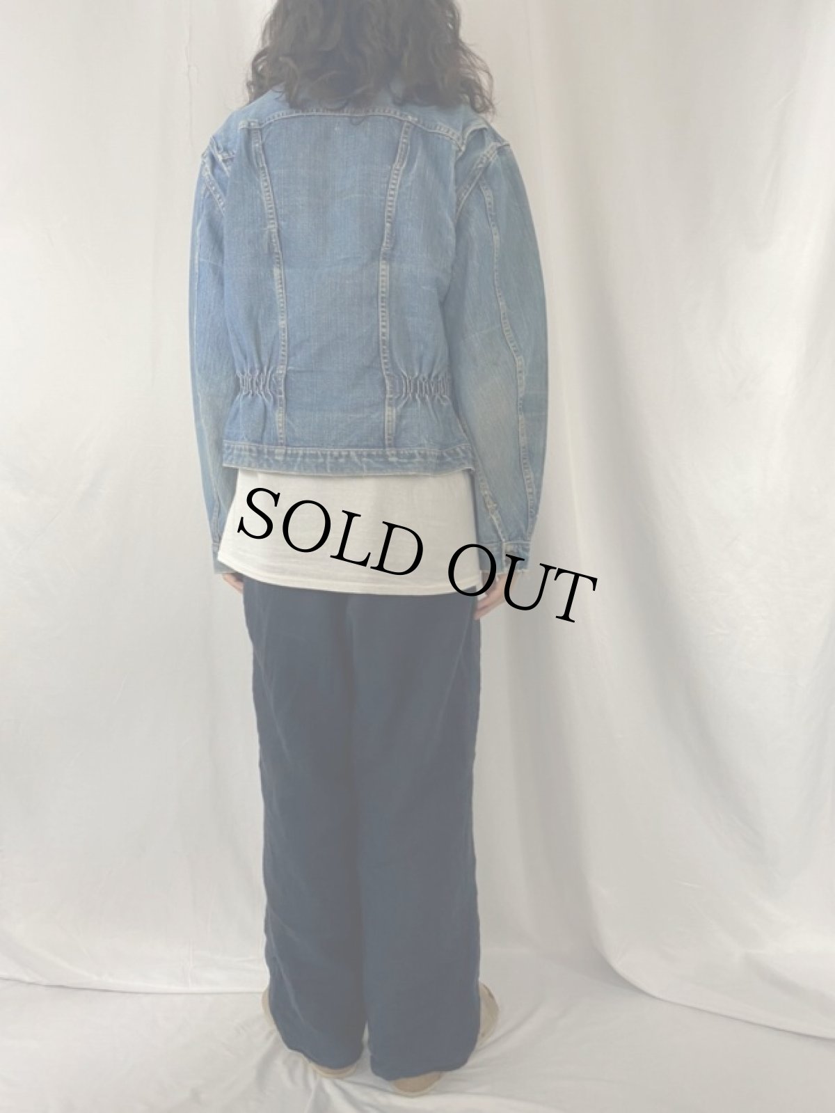 画像4: 60〜70's Wrangler 24MJZ USA製 デニムジップジャケット (4)