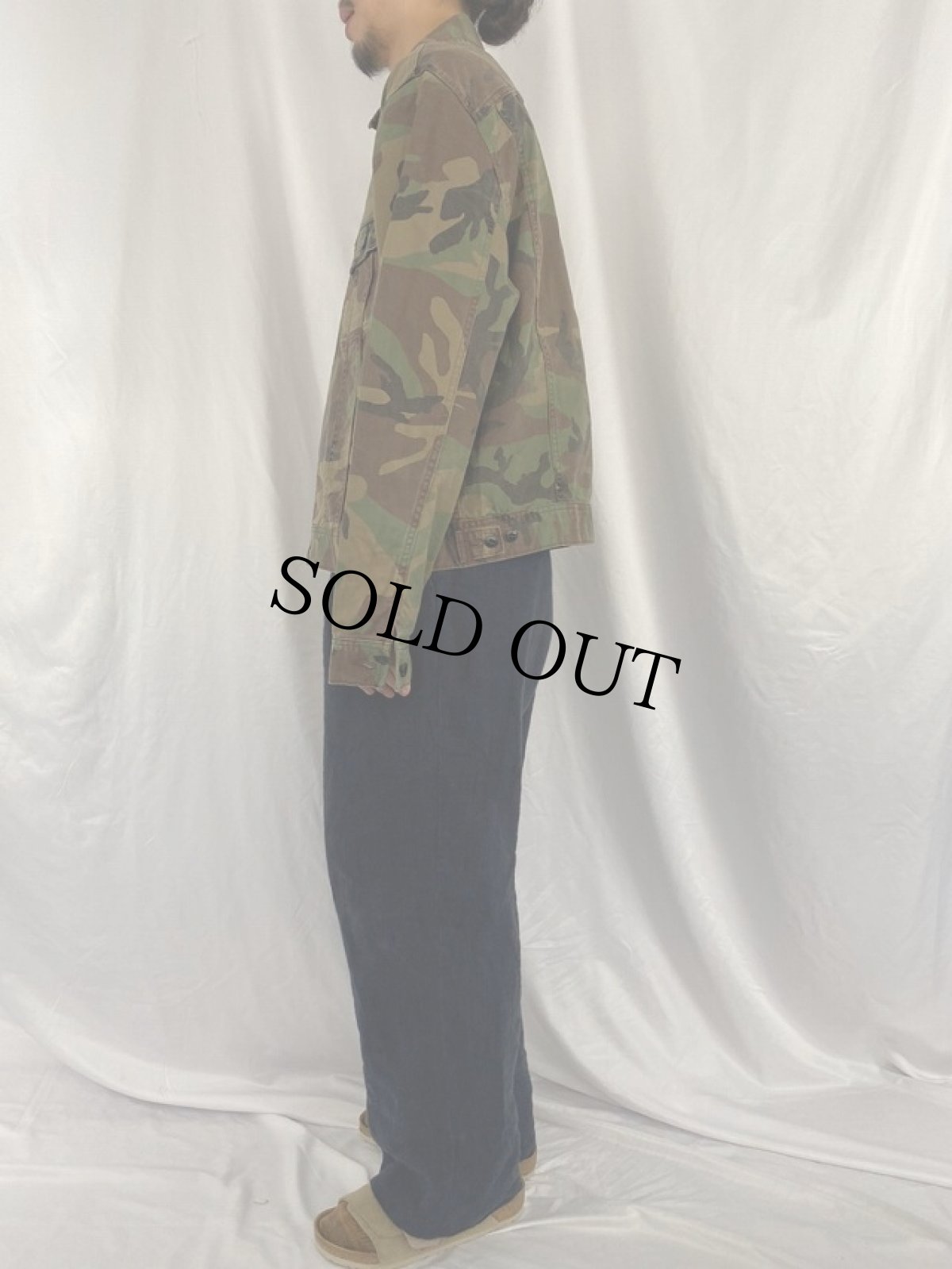 画像3: POLO Ralph Lauren カモ柄 コットンジャケット XL (3)