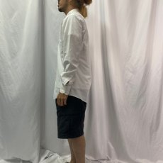 画像3: 80's Yves Saint-Lauren ロゴ刺繍 ドレスシャツ (3)