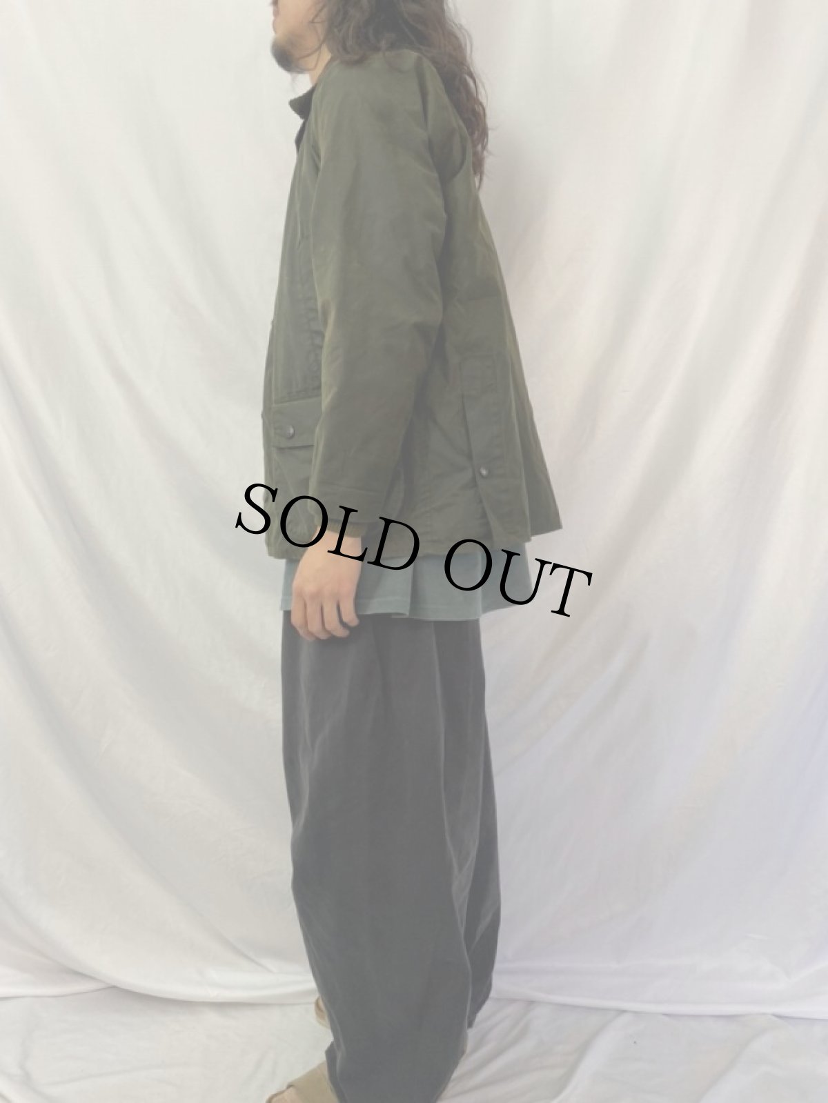 画像3: 90's Barbour "BEDALE" オイルドジャケット ライナー付き 38 (3)