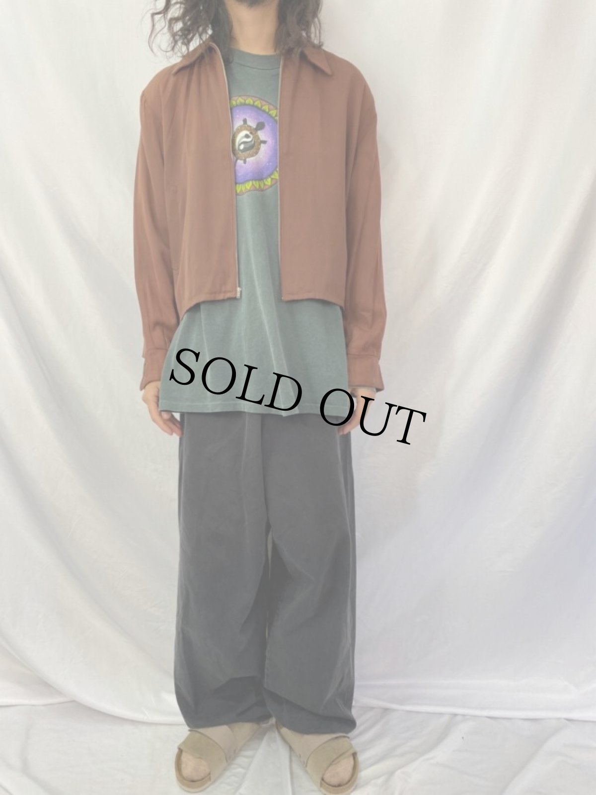 画像2: 60's HIS SPORTWEAR レーヨンギャバジンジャケット (2)