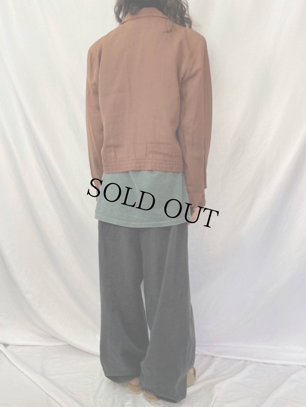 画像4: 60's HIS SPORTWEAR レーヨンギャバジンジャケット (4)