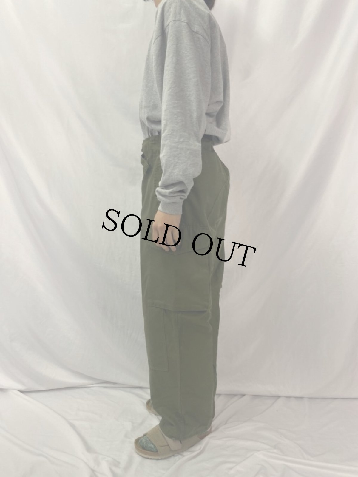 画像3: 90's カナダ軍 ウィンドオーバーパンツ REGULAR-SMALL (3)