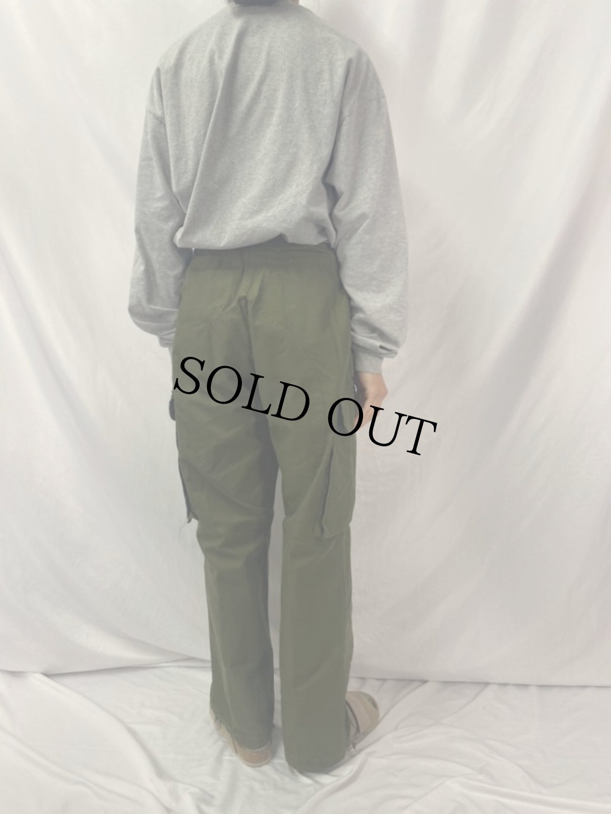 画像4: 90's カナダ軍 ウィンドオーバーパンツ REGULAR-SMALL (4)