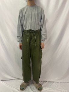 画像2: 80's カナダ軍 ウィンドオーバーパンツ SHORT-LARGE (2)