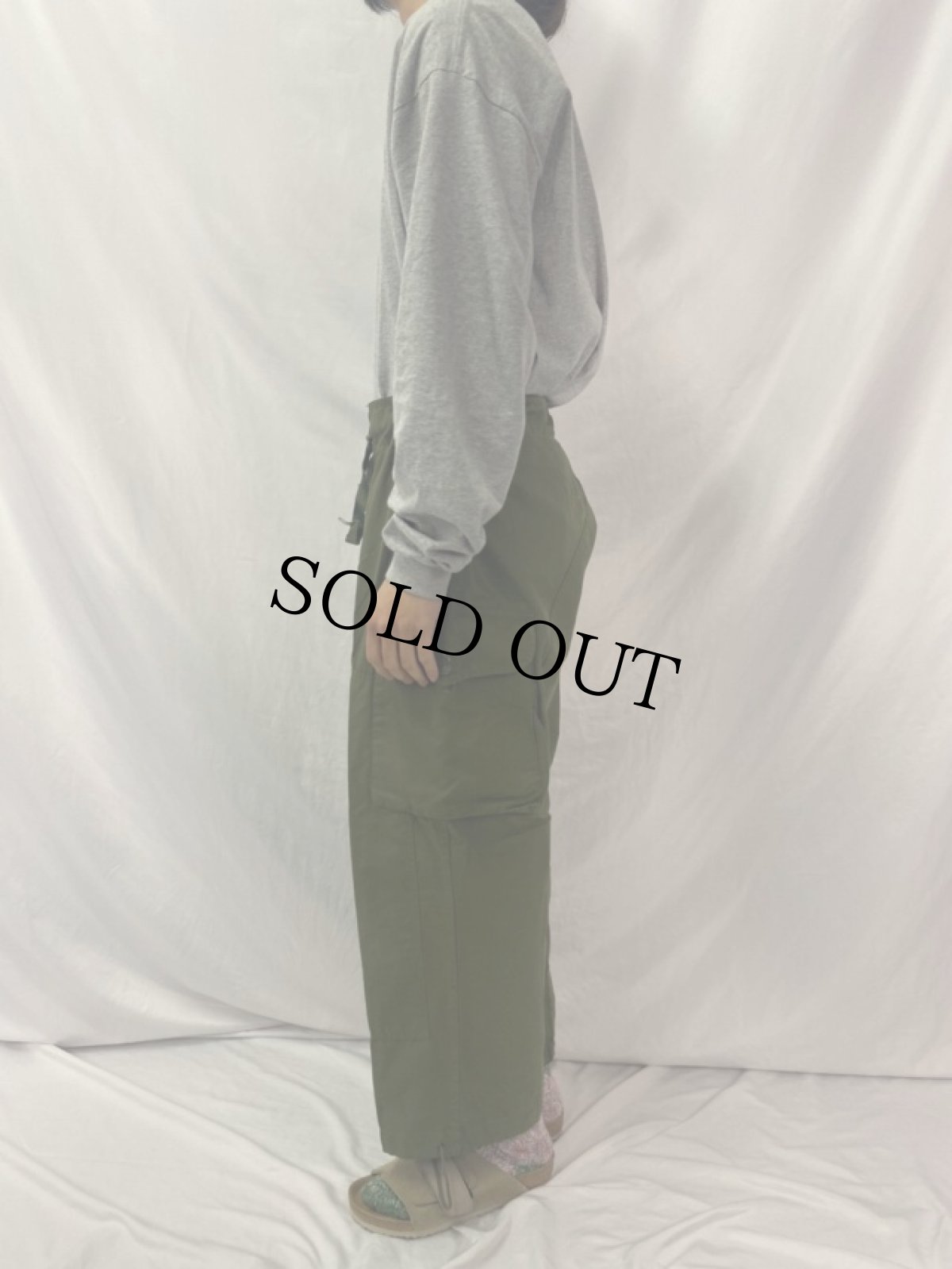 画像3: 80's カナダ軍 ウィンドオーバーパンツ SHORT-MEDIUM (3)