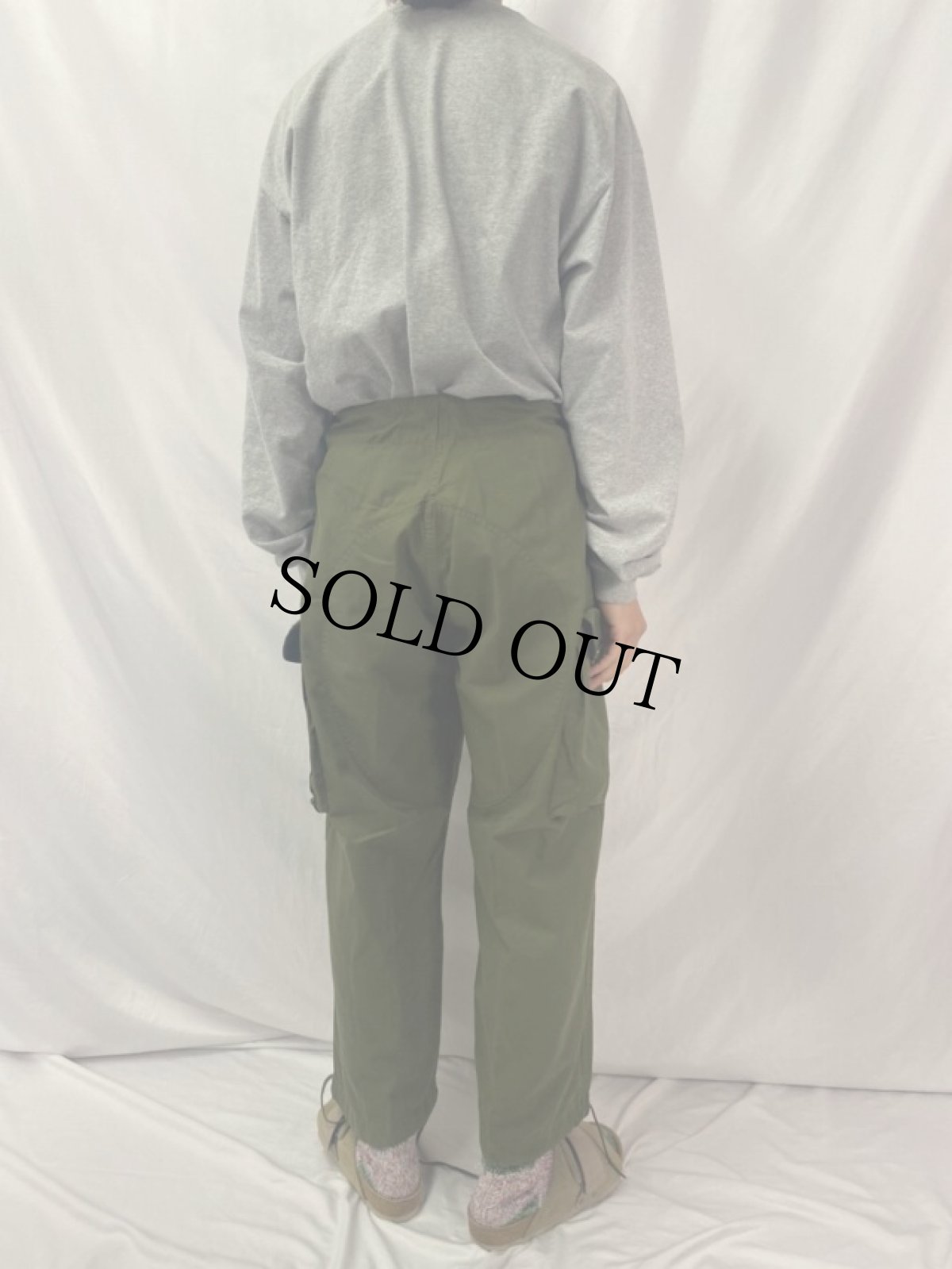 画像4: 80's カナダ軍 ウィンドオーバーパンツ SHORT-MEDIUM (4)