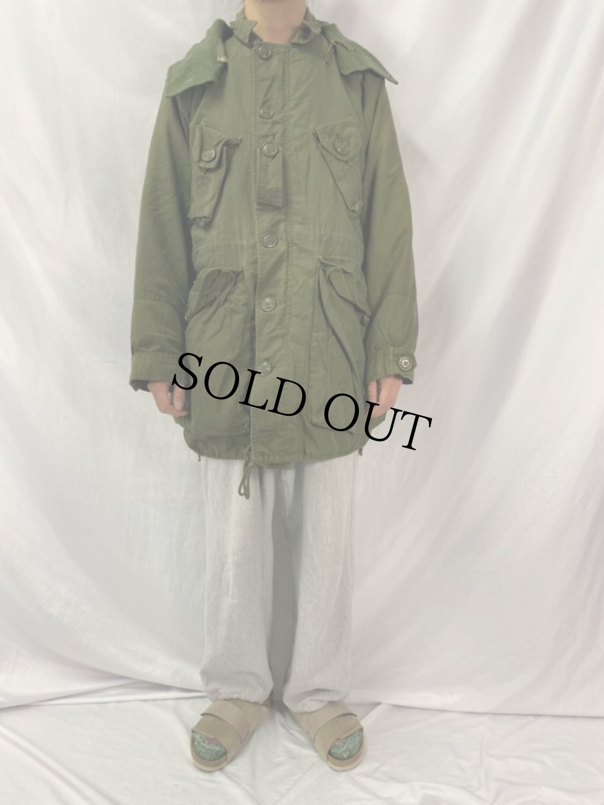 画像2: 80's CANADIAN ARMY ECW コンバットパーカー SHORT MEDIUM (2)