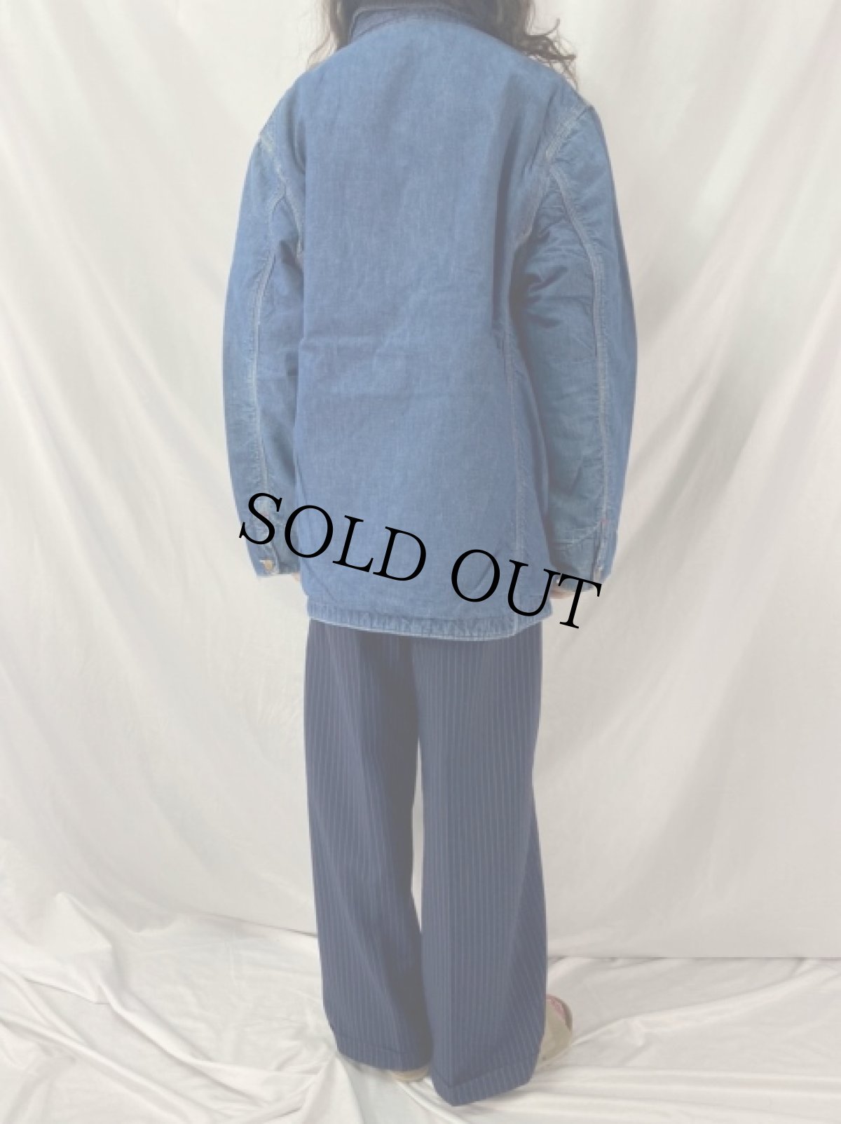 画像4: 60's Sears ブランケットライナー デニムカバーオール (4)