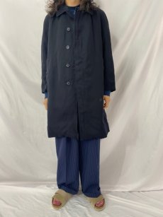 画像2: 80〜90's Burberrys ENGLAND製 "BURELLA" ウールギャバジン ステンカラーコート SIZE48 (2)