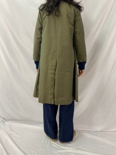 画像4: 80's Burberrys ENGLAND製 "一枚袖" 玉虫織 コットンギャバジンステンカラーコート (4)