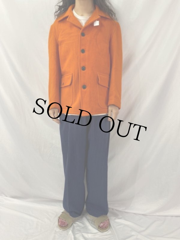 30年代 30s 40年代 40s ウール オレンジ ショートコート ツイード