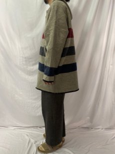 画像3: 70's WOOLRICH ボーダー柄 メルトン フードコート  (3)