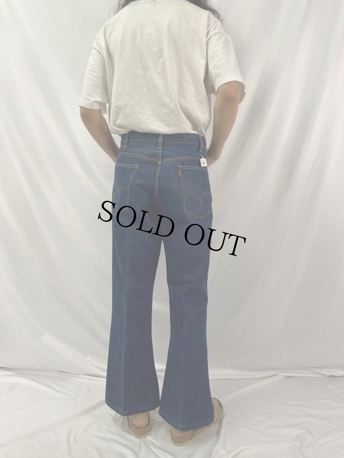画像4: 70's Levi's 646 シングル ベルボトム デニムパンツ W37 (4)